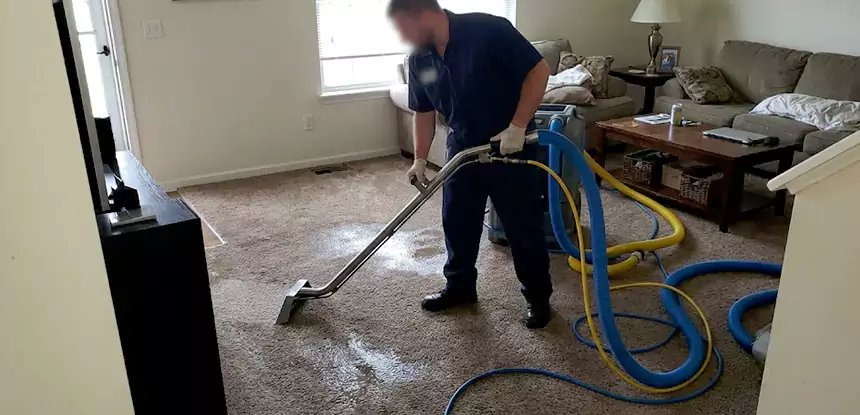 Flooded Basement Carpet Cleanup Mineral Bluff 