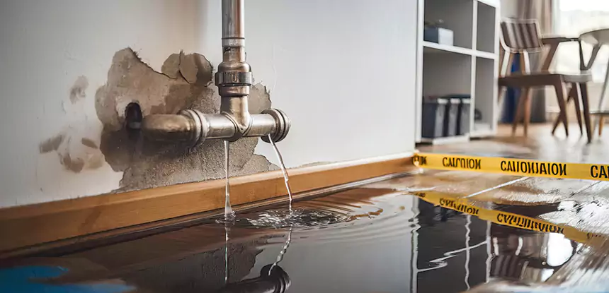 Burst Pipe Cleanup in Mineral Bluff