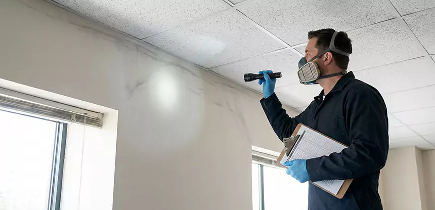 Ceiling Water Damage Inspection in Mineral Bluff