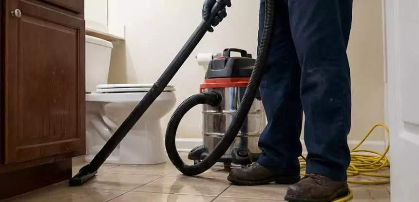 Fix Bathroom Floor Water Damage Mineral Bluff