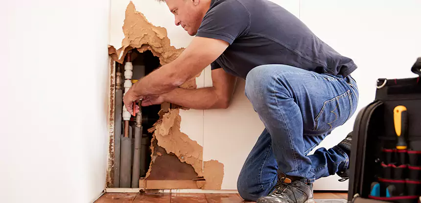 Broken Pipe Water Damage Repair in Mineral Bluff