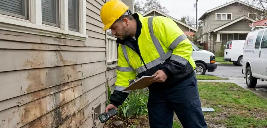 Water Damage Exterior Wall Mineral Bluff