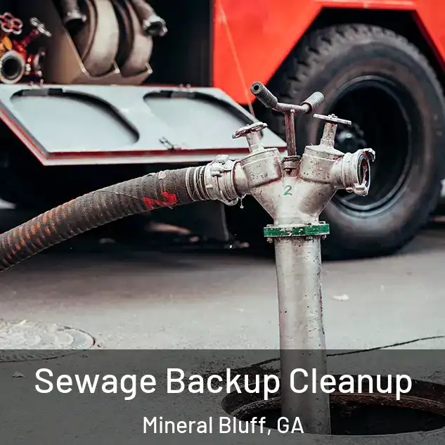  Sewage Backup Cleanup Mineral Bluff, GA