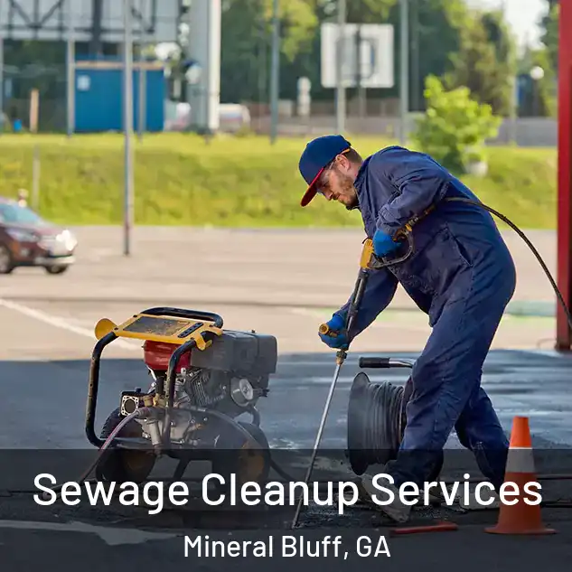  Sewage Cleanup Services Mineral Bluff, GA