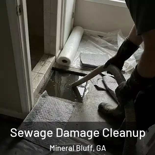  Sewage Damage Cleanup Mineral Bluff, GA